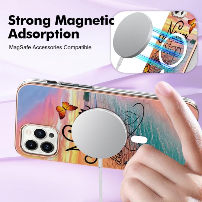 Bild 3,  iPhone 15 Pro Skal MagSafe Marmor Never Stop Dreaming - Teknikhallen.se