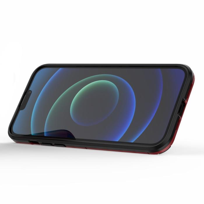 Bild 3,  iPhone 13 Pro Max - Hybrid Ring Skal - Röd - Teknikhallen.se