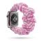  Scrunchie Pink Twill Armband Apple Watch 42/44/45/49 mm - Teknikhallen.se