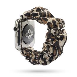  Scrunchie Leopard Armband Apple Watch 41/40/38 mm - Teknikhallen.se