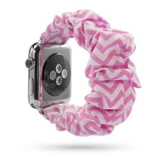  Scrunchie Pink Twill Armband Apple Watch 42/44/45/46/49 mm - Teknikhallen.se