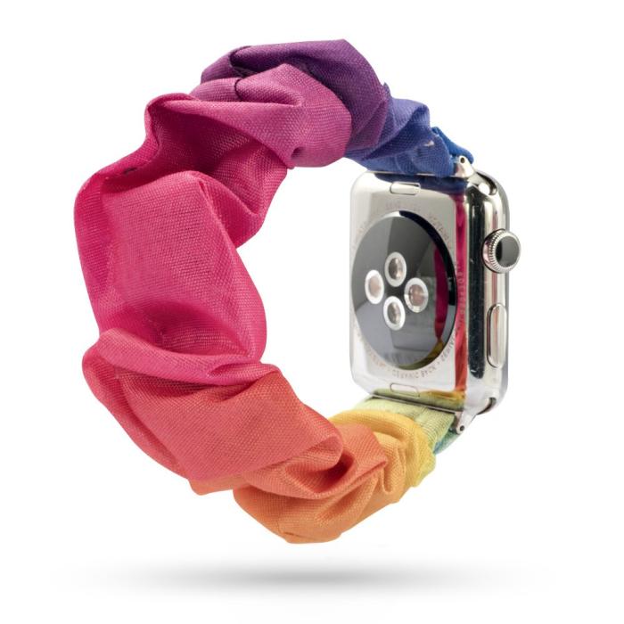 Bild 3,  Scrunchie Marble Fade Armband Apple Watch 42/41/40/38 mm - Teknikhallen.se