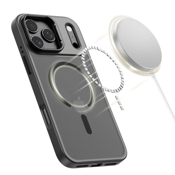Bild 2, Tech-Protect Tech-Protect iPhone 17 Pro Skal MagSafe MagStand Svart - Teknikhallen.se