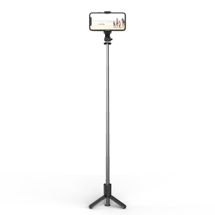 Bild 2,  TriPod Selfie Stick Trådlös Bluetooth Svart - Teknikhallen.se