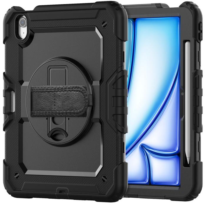 Bild 3, Tech-Protect Tech-Protect iPad Air 11 2026-2024 Fodral Solid360 Svart - Teknikhallen.se