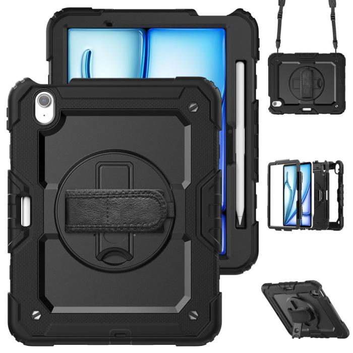 Bild 4, Tech-Protect Tech-Protect iPad Air 11 2026-2024 Fodral Solid360 Svart - Teknikhallen.se