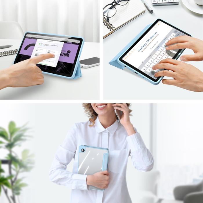 Bild 3, DUX DUCIS DUX DUCIS Galaxy Tab A9 Fodral TOBY Tri-Fold Blå - Teknikhallen.se