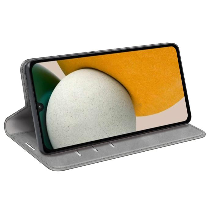 Bild 3,  Samsung Galaxy A15 5G Fodral Flip Skin Touch Grå - Teknikhallen.se