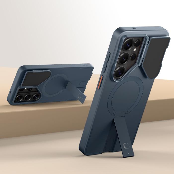 Bild 4, Tech-Protect Tech-Protect Galaxy S26 Ultra Skal MagSafe Kevlar Aura Navy Blue - Teknikhallen.se