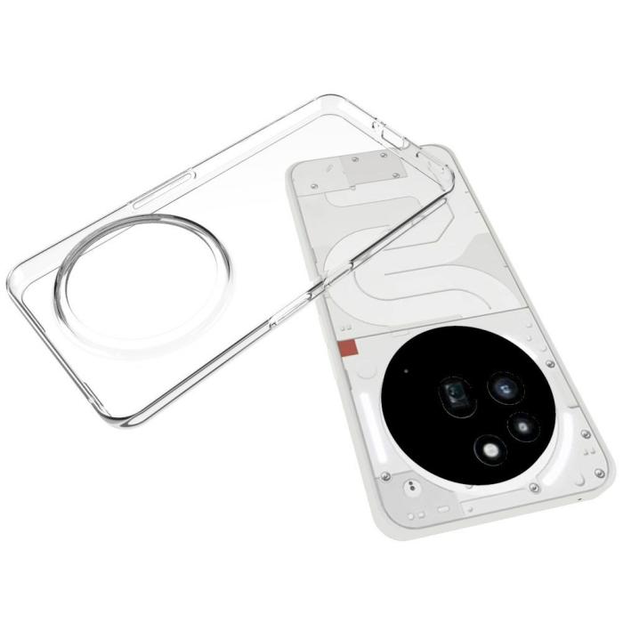 Bild 4,  Nothing Phone 3a Pro Skal TPU Transparent - Teknikhallen.se