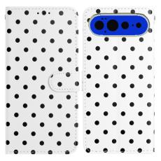 Google Pixel 11 Pro XL Fodral L&auml;der Prickigt M&ouml;nster Vit - Teknikhallen.se