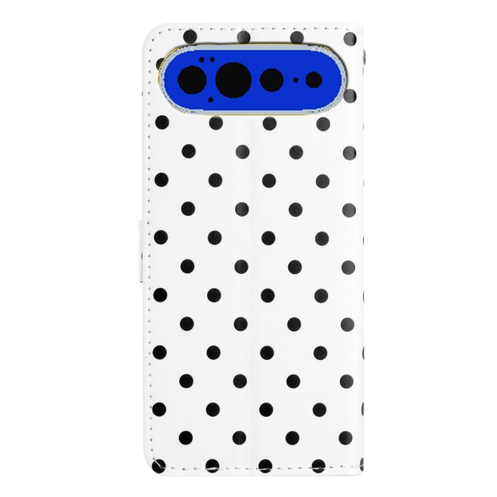Bild 2,  Google Pixel 11 Pro XL Fodral Läder Prickigt Mönster Vit - Teknikhallen.se