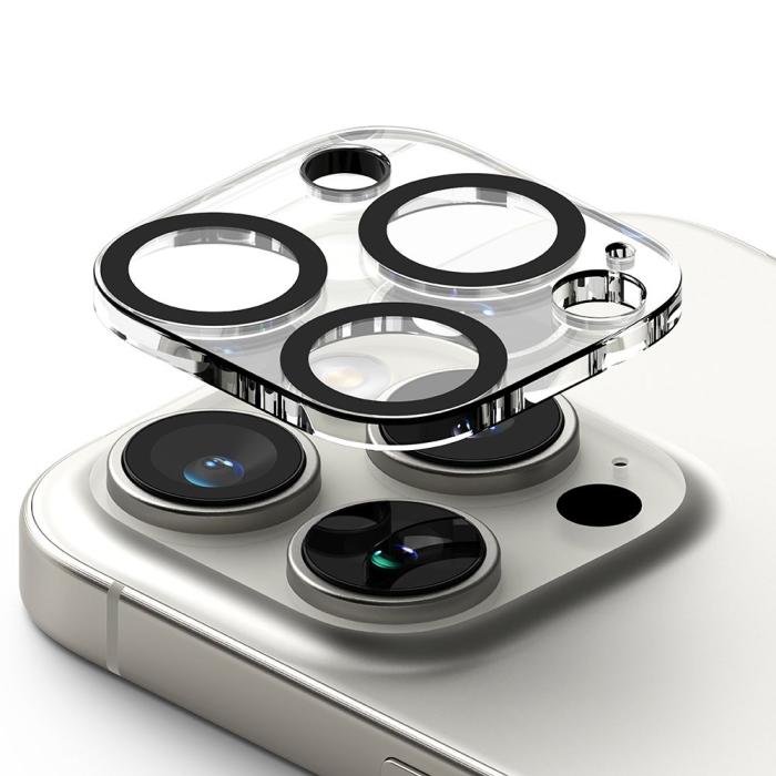 Bild 2, Ringke Ringke iPhone 16 Pro / 16 Pro Max 2-PACK Linsskydd Härdat Glas Transparent - Teknikhallen.se