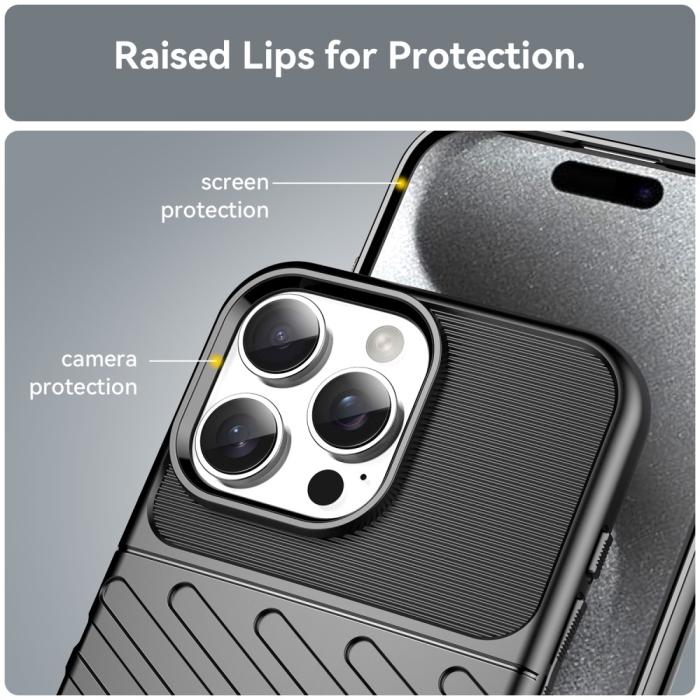 Bild 6,  iPhone 16 Pro Max Skal Twill Textur Svart - Teknikhallen.se