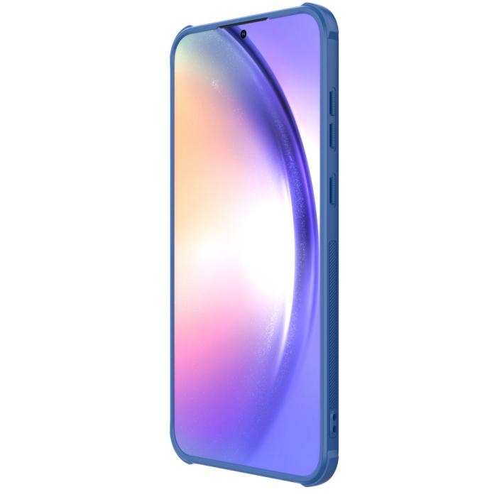 Bild 5, NILLKIN NILLKIN Galaxy A55 5G Skal Frosted Shield Pro Blå - Teknikhallen.se