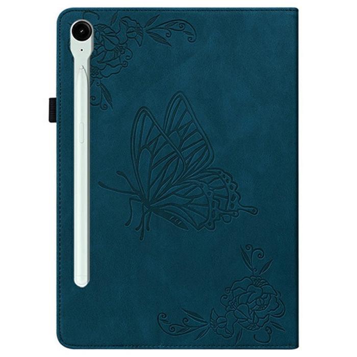 Bild 6,  Samsung Galaxy Tab S11 Fodral Butterfly Flower Blå - Teknikhallen.se