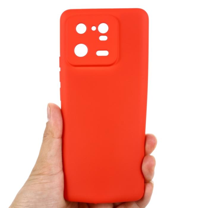 Bild 3,  Xiaomi 13 Pro 5G Skal Liquid Silikon Röd - Teknikhallen.se