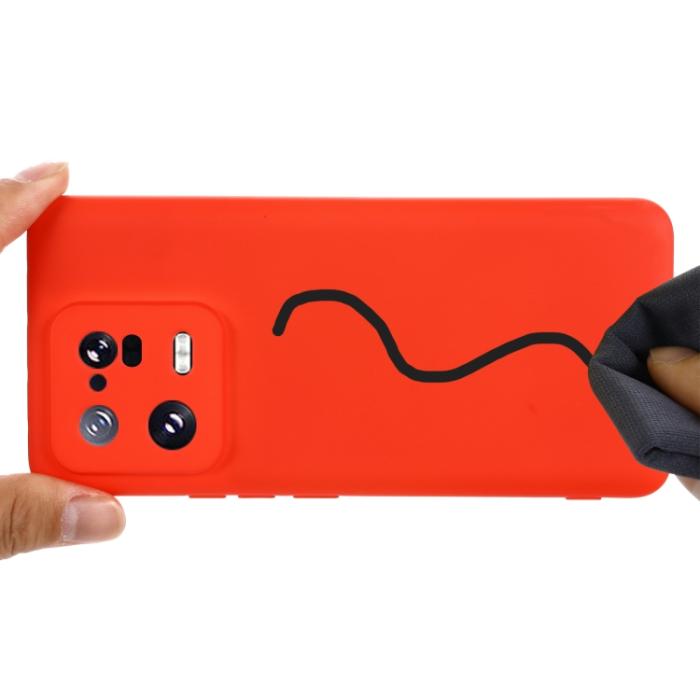 Bild 4,  Xiaomi 13 Pro 5G Skal Liquid Silikon Röd - Teknikhallen.se