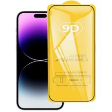  iPhone 14 Pro Max Sk&auml;rmskydd 9D Helt&auml;ckande H&auml;rdat Glas - Teknikhallen.se
