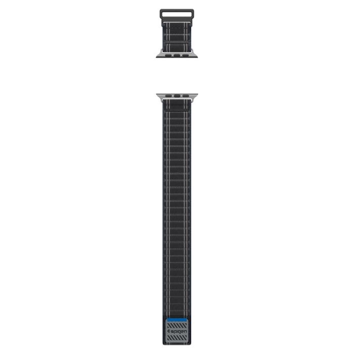 Bild 5, Spigen Spigen Apple Watch 42/44/45/46/49 mm Klockarmband Svart - Teknikhallen.se