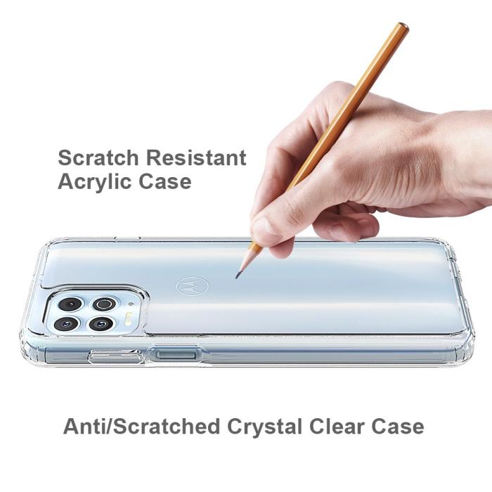 Bild 6,  Motorola Moto G100 Skal Akryl/TPU Shockproof Transparent - Teknikhallen.se