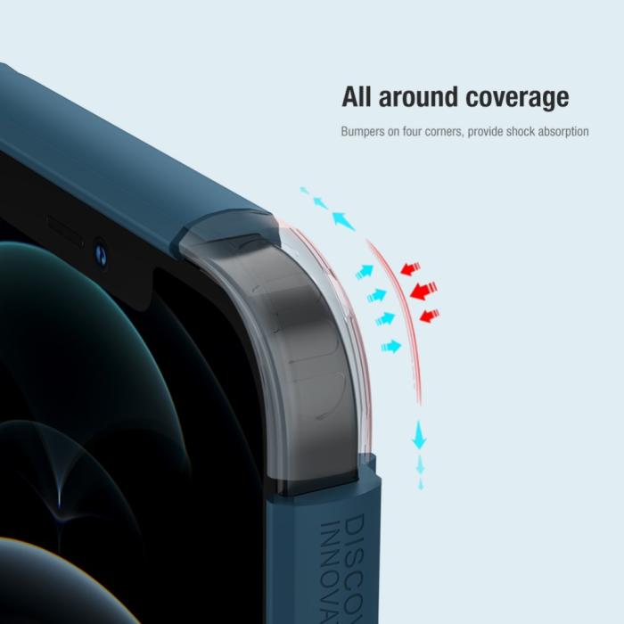 Bild 3, NILLKIN iPhone 13 Pro Max - NILLKIN Shield Frostat Skal - Svart - Teknikhallen.se
