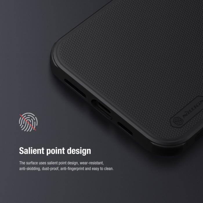 Bild 5, NILLKIN iPhone 13 Pro Max - NILLKIN Shield Frostat Skal - Svart - Teknikhallen.se