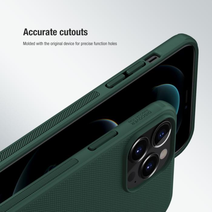 Bild 6, NILLKIN iPhone 13 Pro Max - NILLKIN Shield Frostat Skal - Svart - Teknikhallen.se