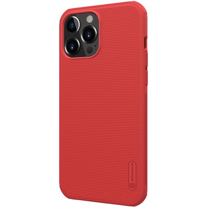 Bild 2, NILLKIN iPhone 13 Pro Max - NILLKIN Shield Frostat Skal - Röd - Teknikhallen.se