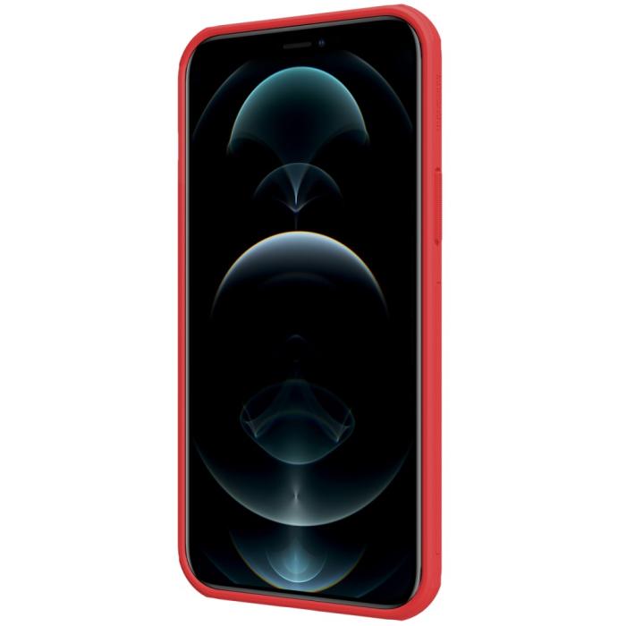 Bild 3, NILLKIN iPhone 13 Pro Max - NILLKIN Shield Frostat Skal - Röd - Teknikhallen.se