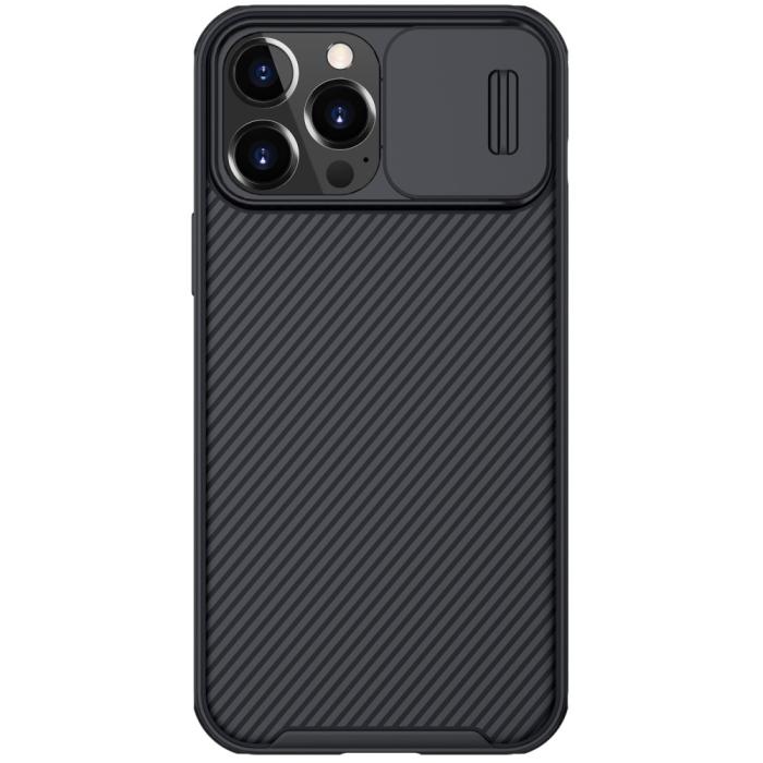 Bild 2, NILLKIN iPhone 13 Pro Max - NILLKIN CamShield Pro Skal - Svart - Teknikhallen.se