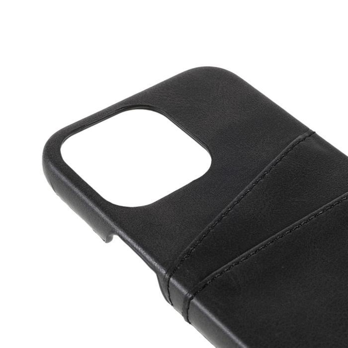 Bild 6,  iPhone 13 Pro Max - Läderbelagt Skal Med Kortfack - Svart - Teknikhallen.se