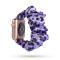  Scrunchie Silk Purple Leopard Armband Apple Watch 42/44/45/49 mm - Teknikhallen.se