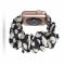  Scrunchie Black N White Armband Apple Watch 41/40/38 mm - Teknikhallen.se