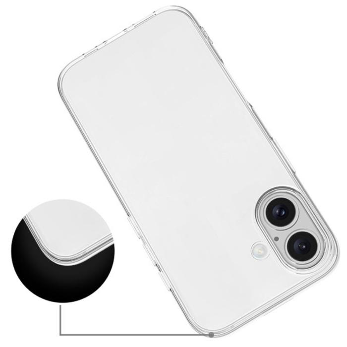 Bild 2,  iPhone 16 Skal TPU Transparent - Teknikhallen.se