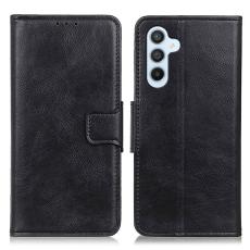  Samsung Galaxy A54 5G Fodral Crazy Horse L&auml;der Svart - Teknikhallen.se