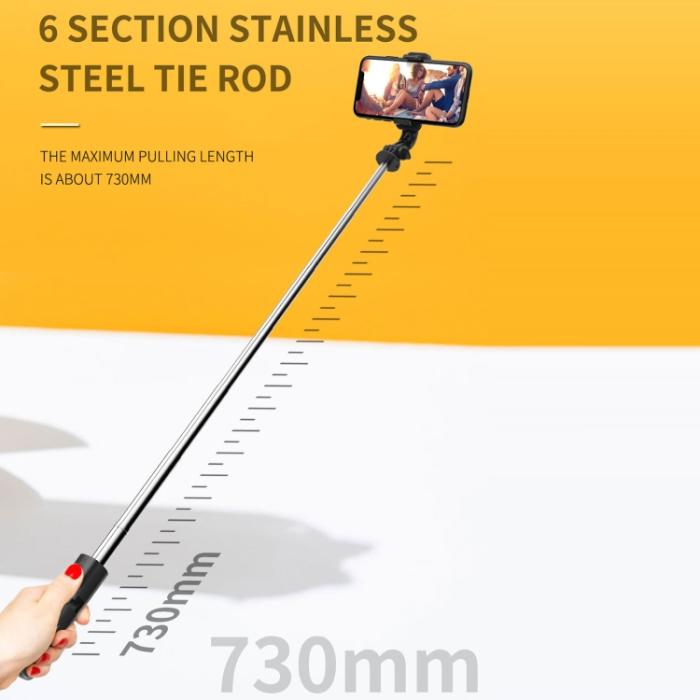 Bild 5,  TriPod Selfie Stick Trådlös Bluetooth Svart - Teknikhallen.se