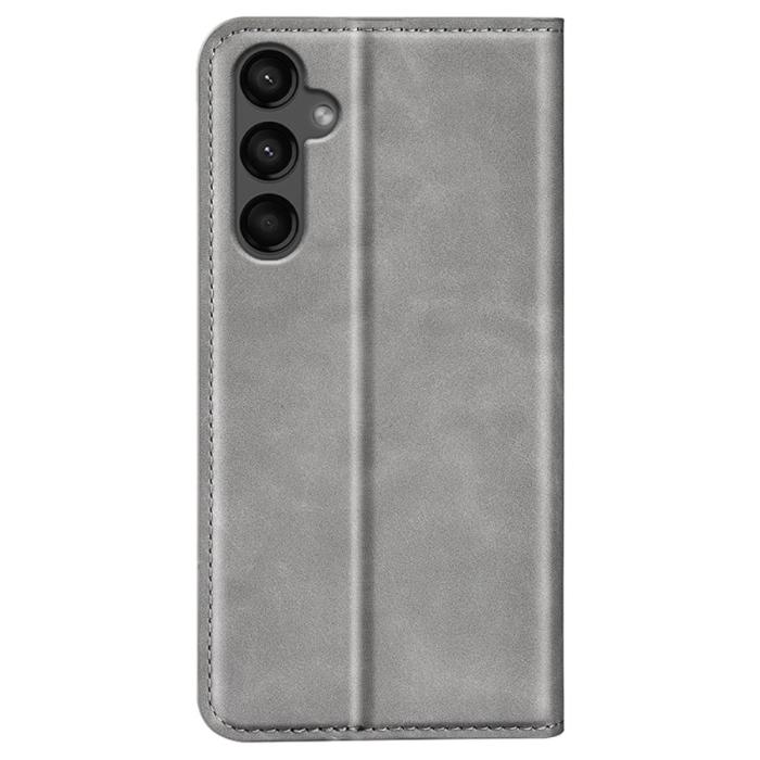 Bild 6,  Samsung Galaxy A15 5G Fodral Flip Skin Touch Grå - Teknikhallen.se