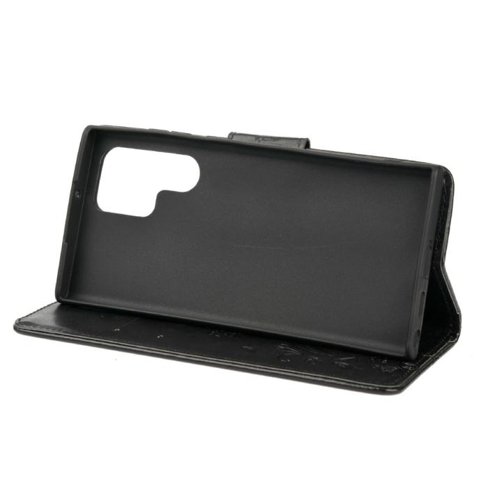 Bild 5,  Samsung Galaxy S22 Ultra Fodral Tryckta Fjärilar Svart - Teknikhallen.se