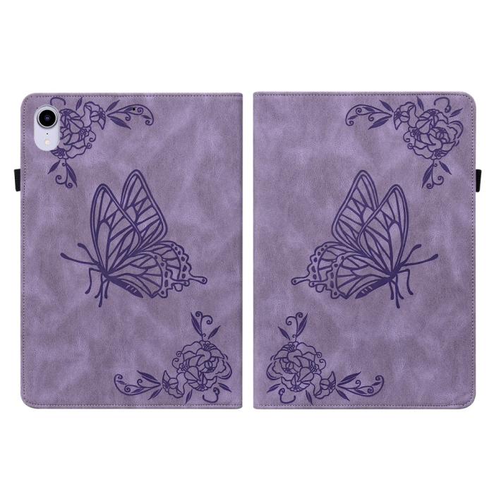 Bild 2,  iPad Mini 2024/2021 Fodral Butterfly Flower Lila - Teknikhallen.se