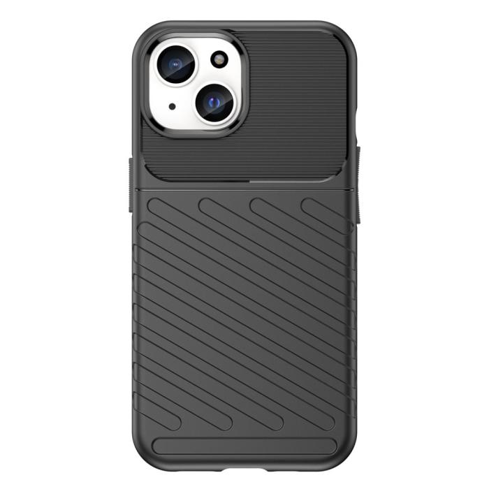 Bild 2,  iPhone 15 Skal Twill Textur Svart - Teknikhallen.se