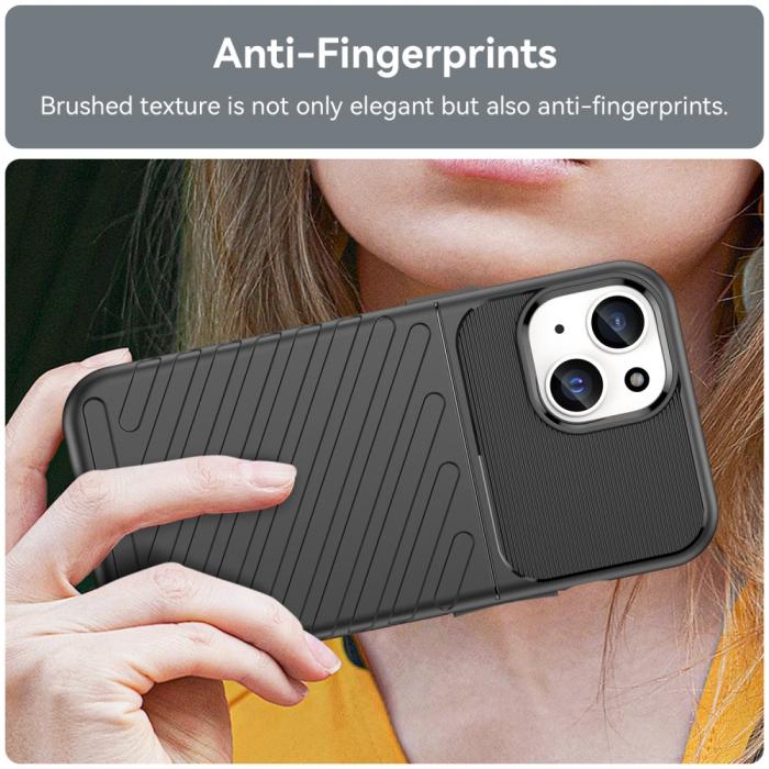 Bild 5,  iPhone 15 Skal Twill Textur Svart - Teknikhallen.se