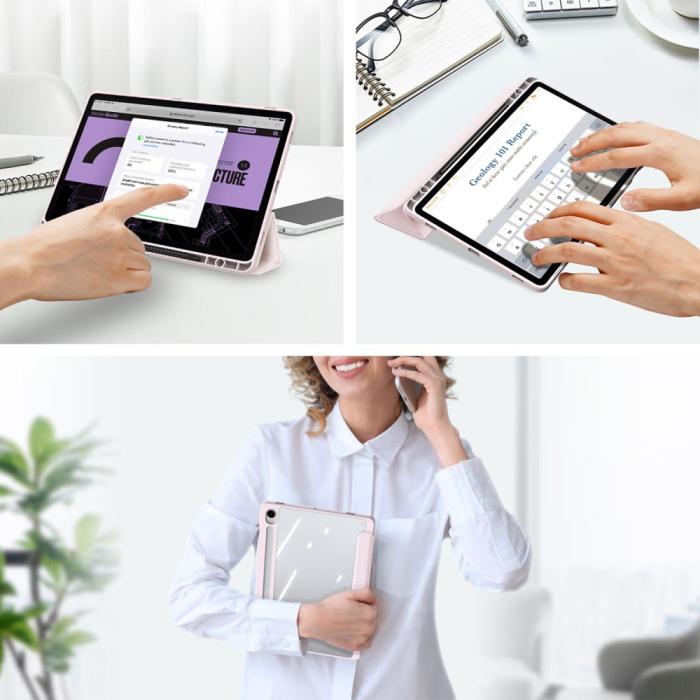 Bild 4, DUX DUCIS DUX DUCIS Galaxy Tab S9 FE Fodral TOBY Hybrid Rosa - Teknikhallen.se