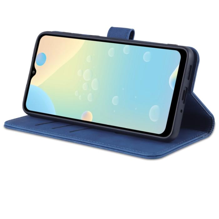 Bild 4, AZNS AZNS Samsung Galaxy A33 5G Fodral Läder Blå - Teknikhallen.se