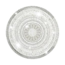 PopSockets PopSockets Avtagbart Grip med Ställfunktion Clear Glitter Silver - Teknikhallen.se