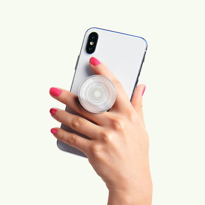 Bild 10, PopSockets PopSockets Avtagbart Grip med Ställfunktion Clear - Teknikhallen.se