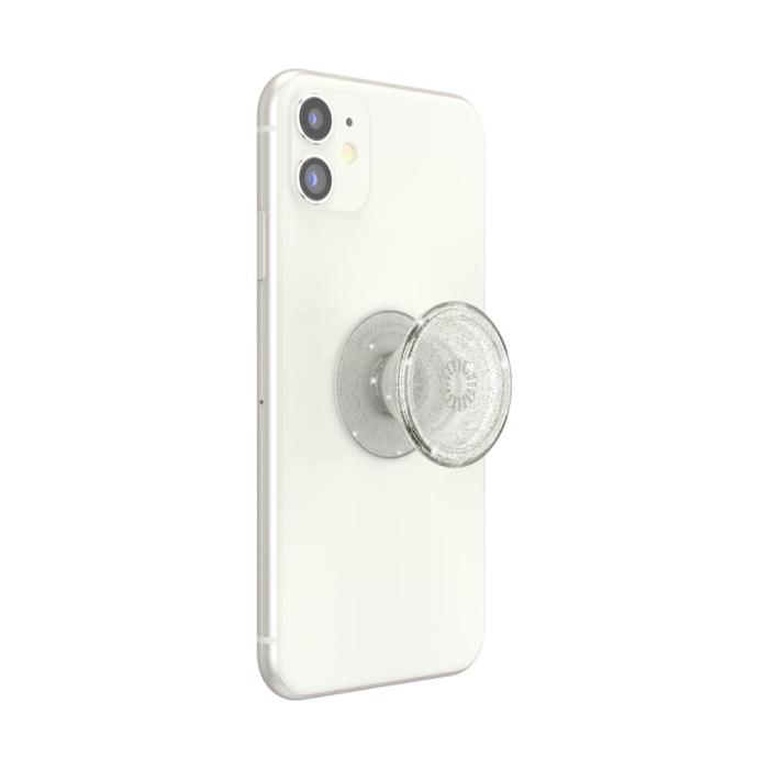 Bild 9, PopSockets PopSockets Avtagbart Grip med Ställfunktion Clear Glitter Silver - Teknikhallen.se