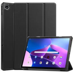  Lenovo Tab M10 Plus Gen 3 Fodral Tri-Fold Svart - Teknikhallen.se