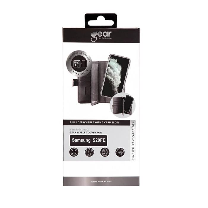 Bild 2, Gear GEAR Samsung Galaxy S20 FE 2in1 Magnet Fodral Flerfack Svart - Teknikhallen.se