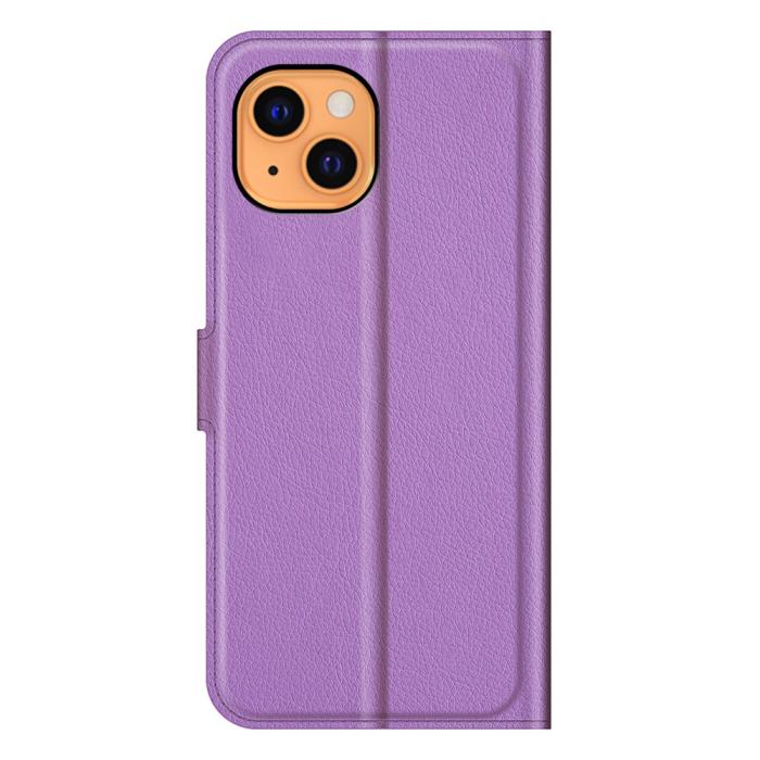 Bild 6,  iPhone 13 Fodral Litchi Textur Lila - Teknikhallen.se